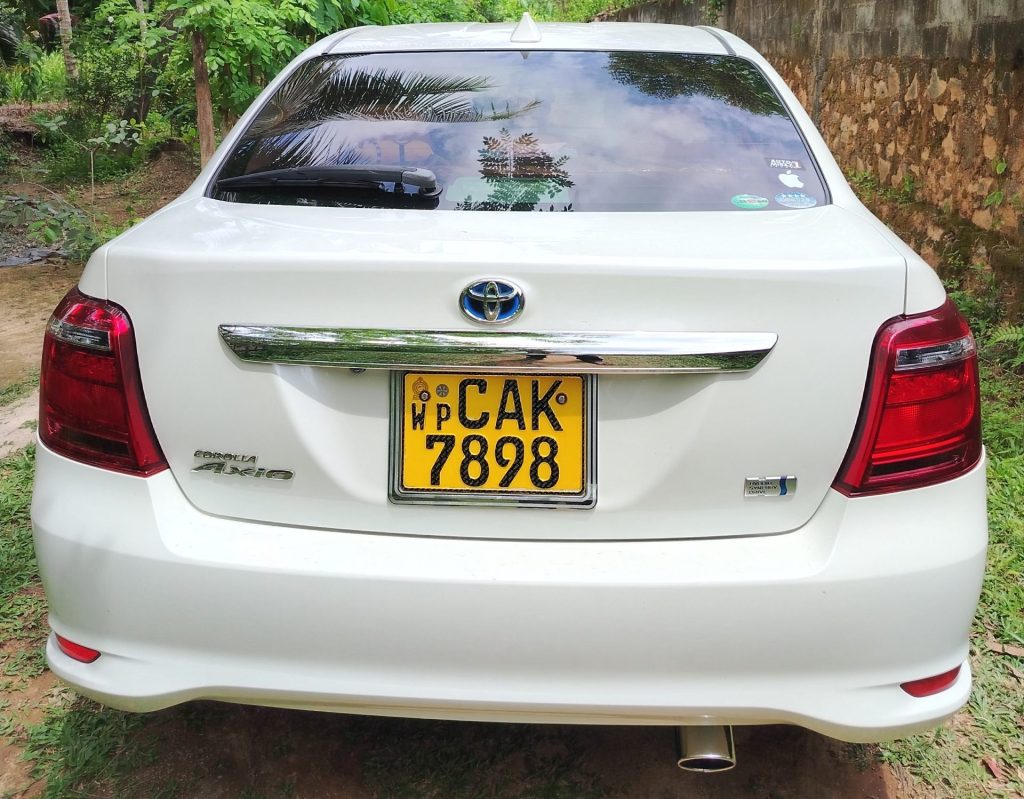 Rear — Toyota Corolla