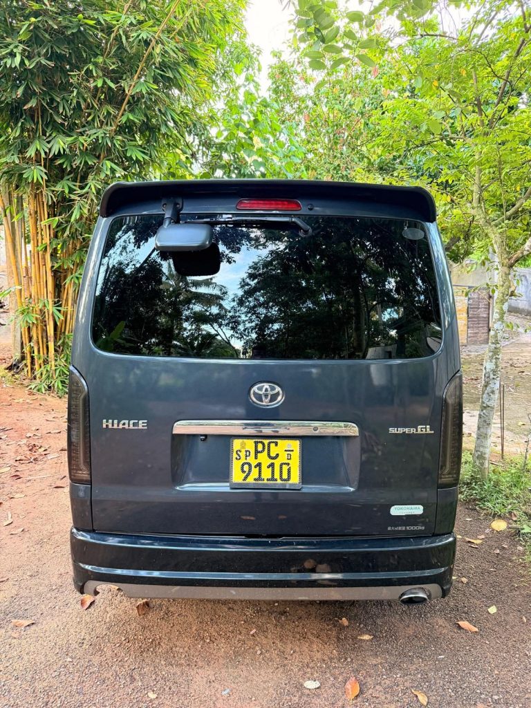 Rear — Toyota KDH