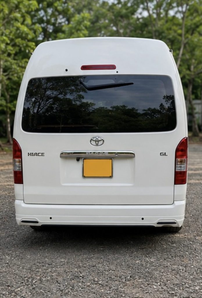 Rear — Toyota KDH highroof
