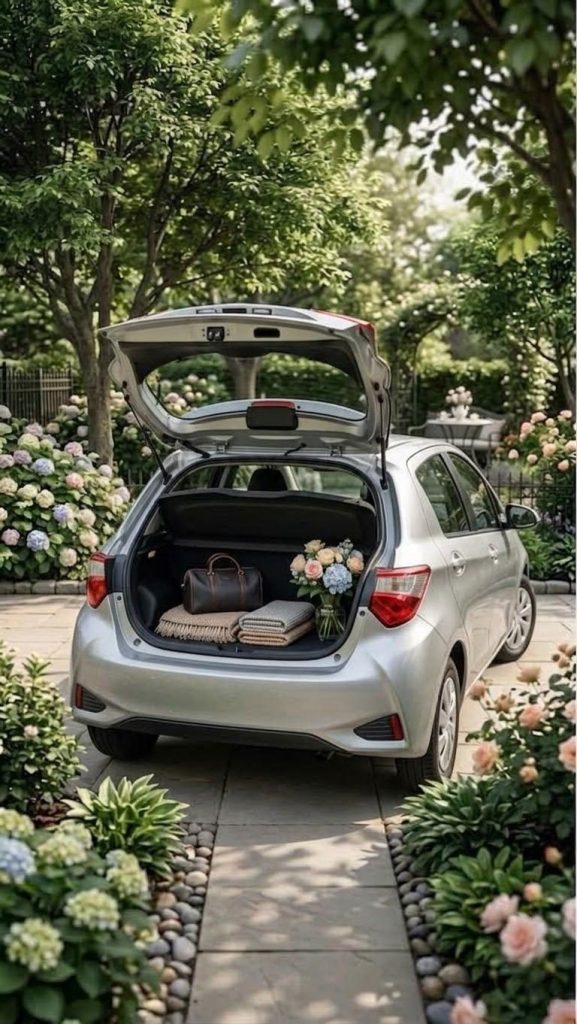 Boot / luggage area — Toyota vitz