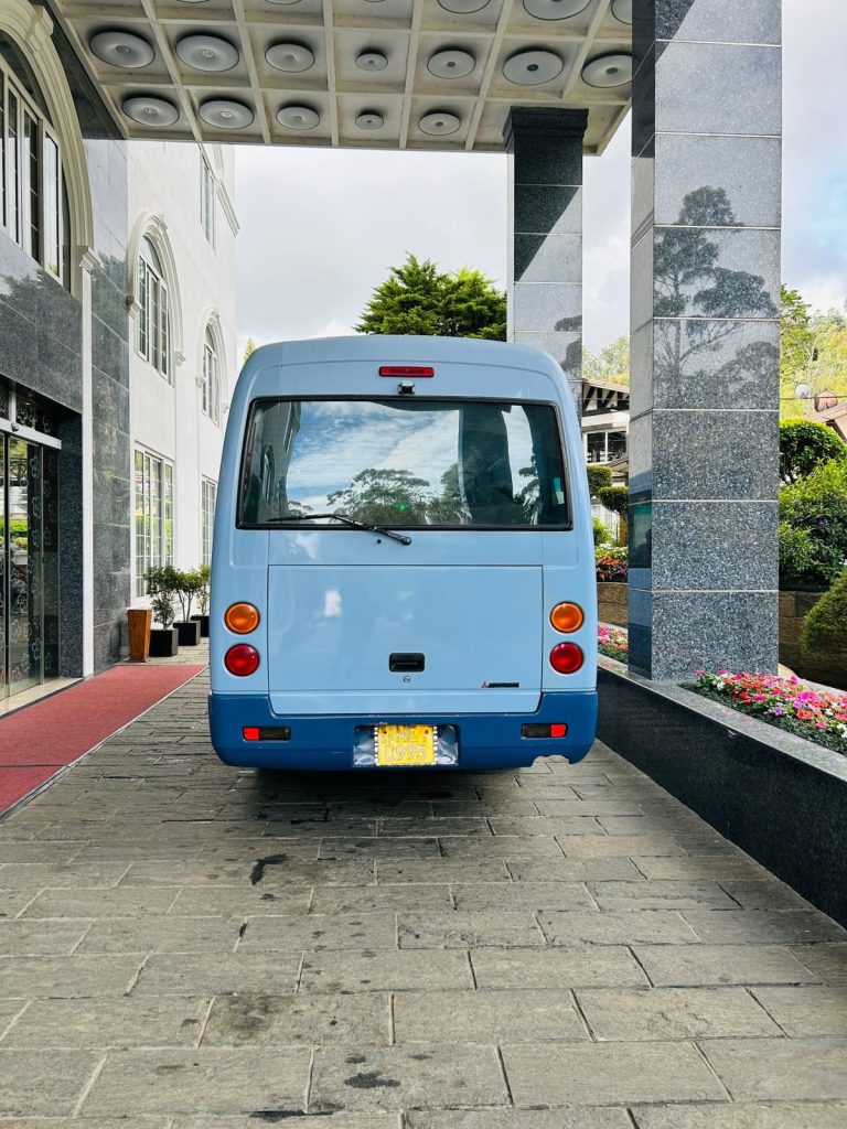 Boot / luggage area — Mitsubishi Mini bus