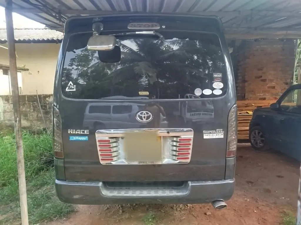 Rear — Toyota Van