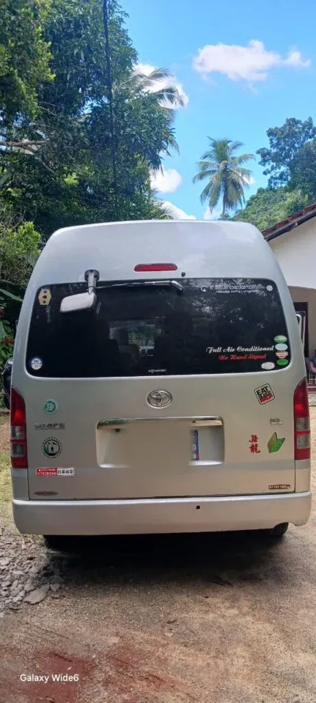 Rear — Toyota Hiace