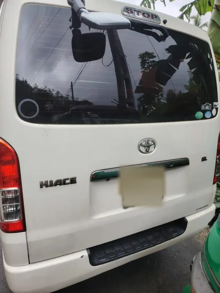 Rear — Toyota Hiace