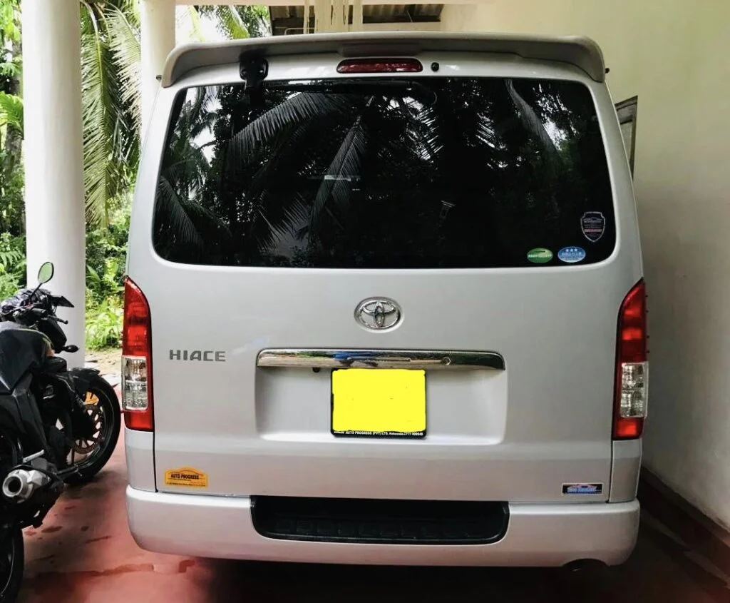 Rear — Toyota Hiace