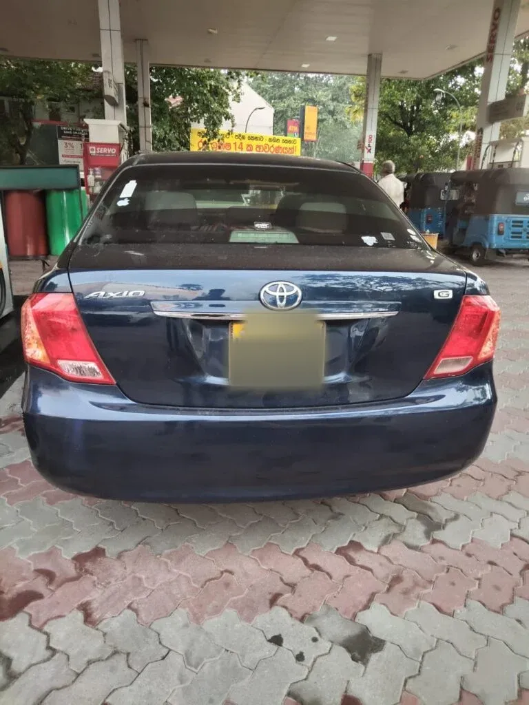Rear — Toyota Axio