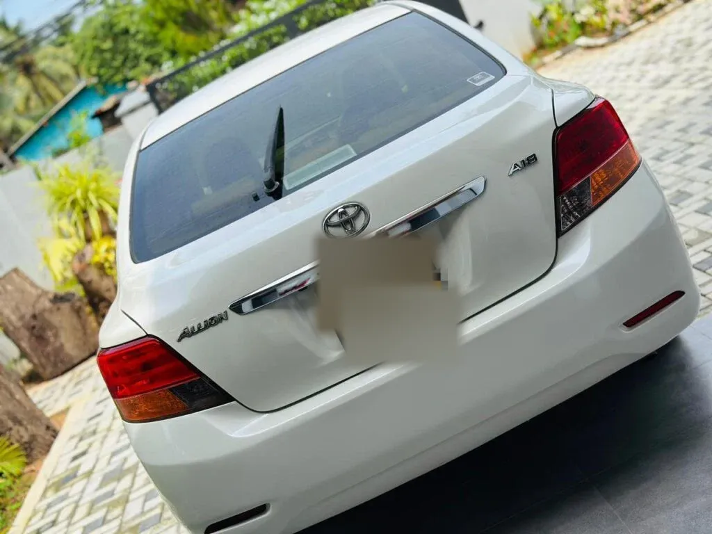 Rear — Toyota Allion260