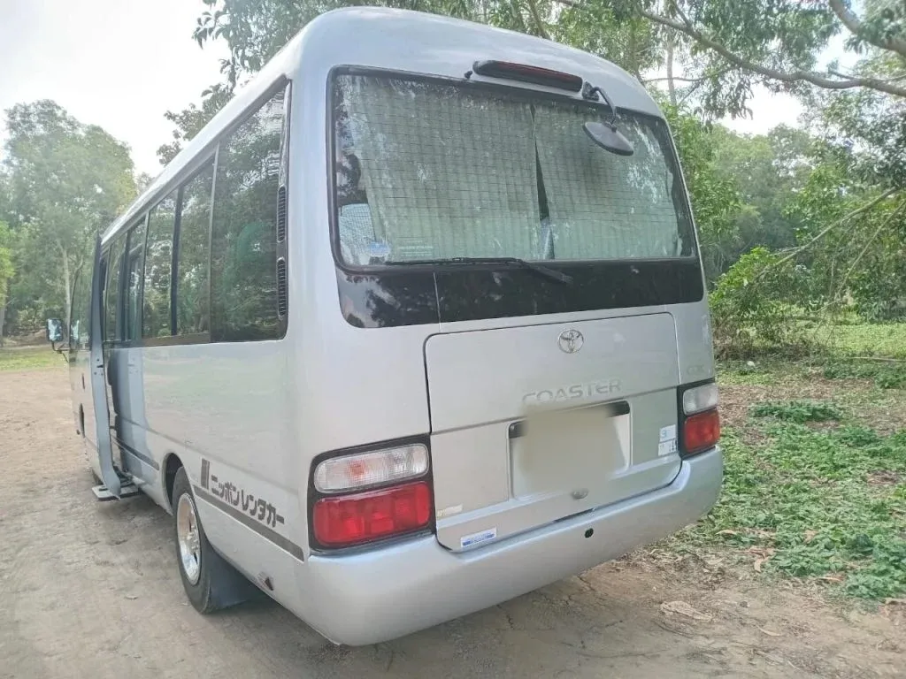 Boot / luggage area — Toyota Bus