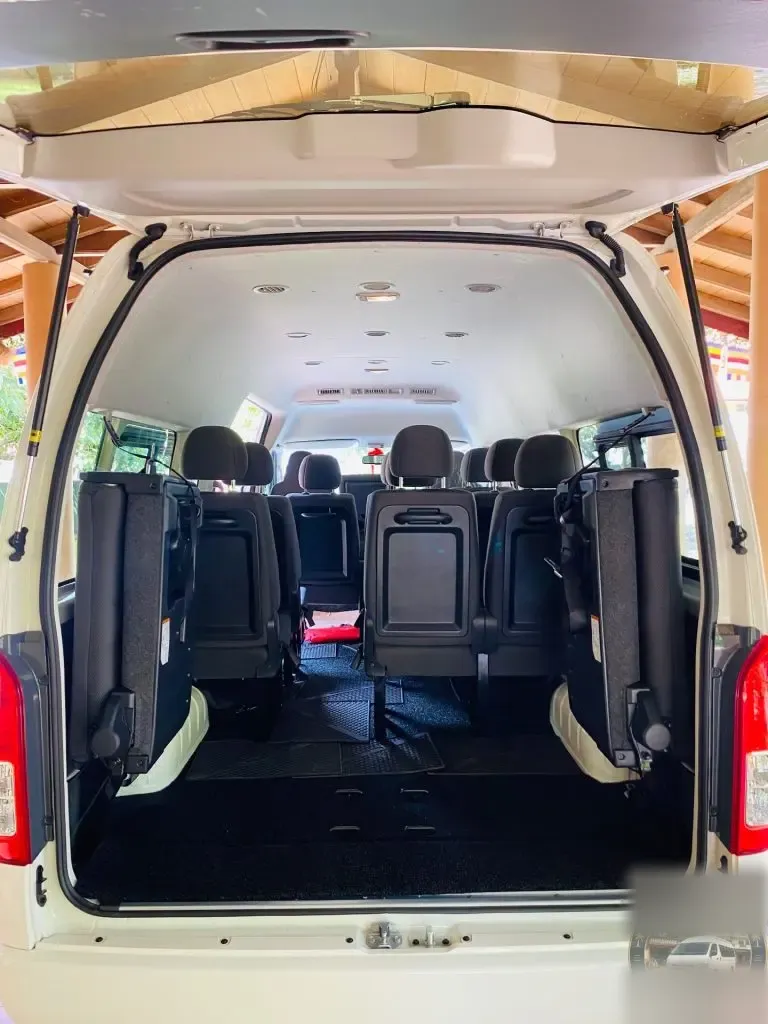 Boot / luggage area — Toyota Kdh Highroof