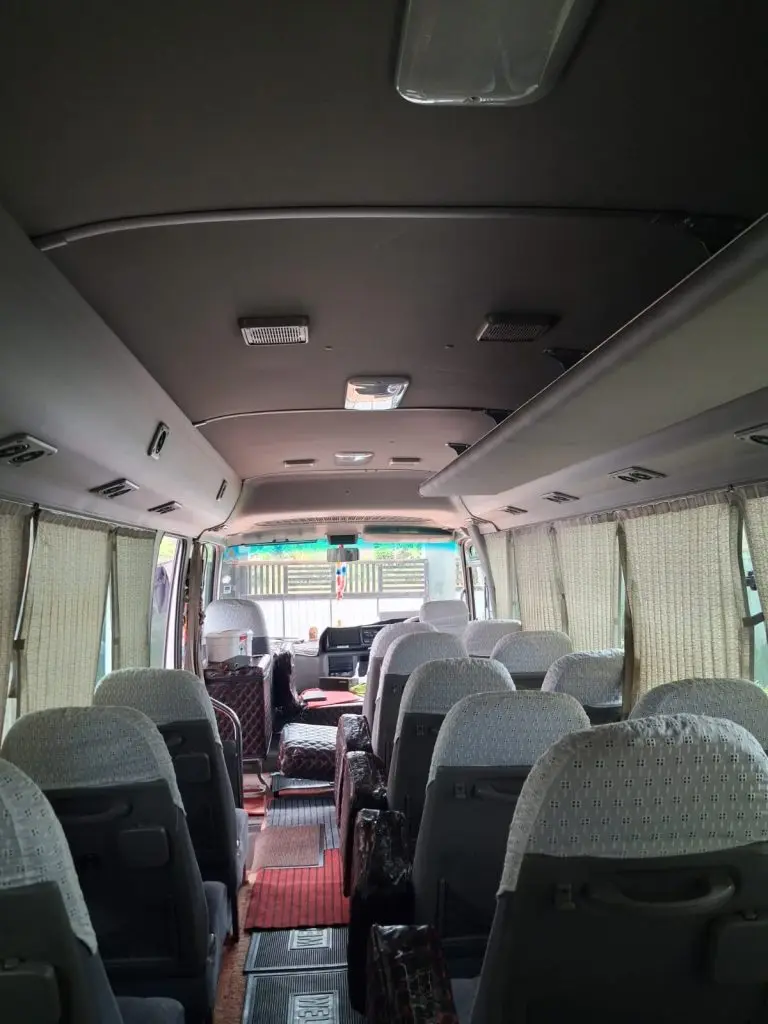 Rear — Toyota Bus