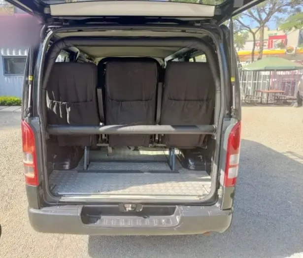 Boot / luggage area — Toyota KDH Hiace Van